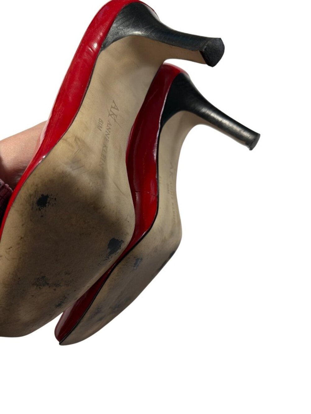 Anne Klein Red Patent Glossy Heels - Picture 6 of 9